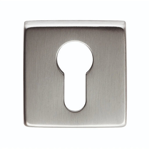 Escutcheon - Euro Profile On Concealed Fix Square Rose Artqe Csa (Satin Chrome) - Satin Chrome 50 X 50