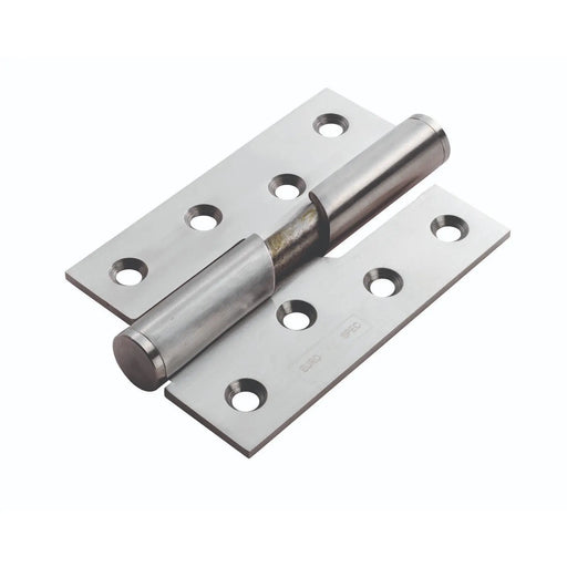 102 X 76 X 3Mm Rising Butt Hinge Lh C/W Screws (Pair) - Satin Stainless Steel