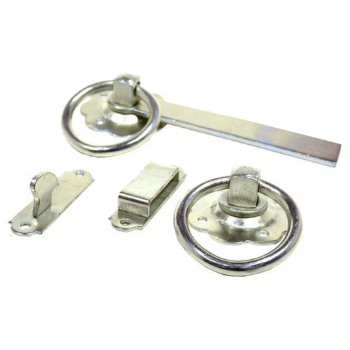 Plain Ring Gate Latch, Zinc Plated, 150mm - Pack of 5