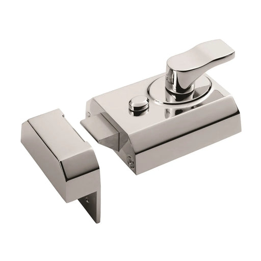 60Mm Rim Cylinder Nightlatch C/W Mp5 Cylinder - Polished Chrome