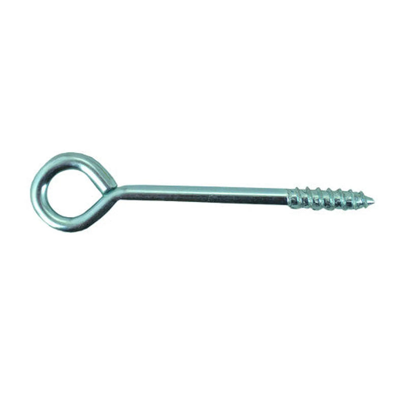 Screw In Steel Vine Eyes - Zinc Plated - 75mm x 12mm - Pack of 100