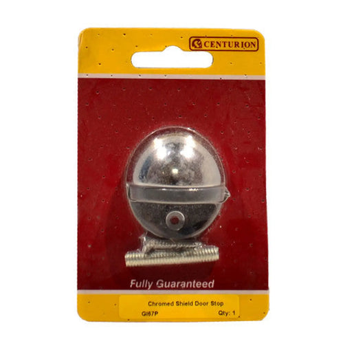 35mm (1 3/8") CP Oval Shield Door Stop - Pack of 5
