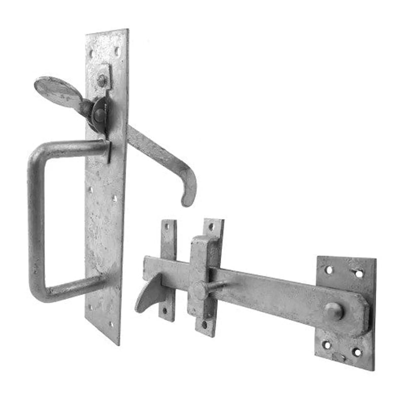 Heavy Galvanised Suffolk Latch, 200mm - Pack of 3