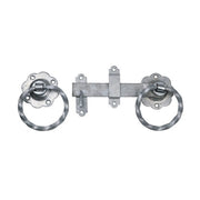 Twisted Ring Gate Latch, Galvanised, 150mm - Pack of 3