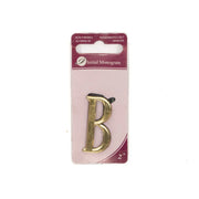 1 1/2" Gold Effect Letter B - Pack of 5