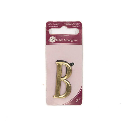 1 1/2" Gold Effect Letter B - Pack of 5