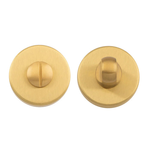 Turn & Release On Push-On Round Rose Osa (Satin Brass) - Satin Brass