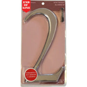 Glass/Silver Numbered Plaque 2 - Pack of 5