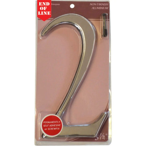 Glass/Silver Numbered Plaque 2 - Pack of 5