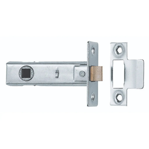 76Mm Tubular Latch - 8Mm Follower - Nickel Plated - Retail Pack - Nickel Plated