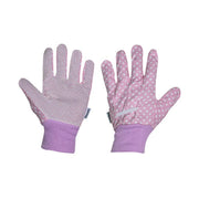 Mulch 'Garden Party' Gardening Gloves Size Medium - 3 Pairs - Pink, - Pack of 6