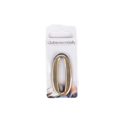 2" Gold Effect Numeral 0 - Pack of 5