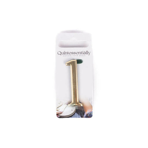 2" Gold Effect Numeral 1 - Pack of 5