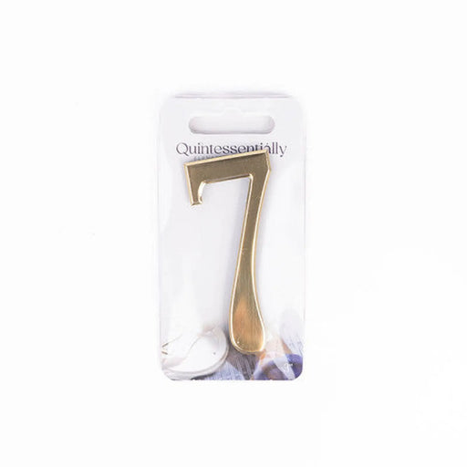 3" Gold Effect Numeral 7 - Pack of 5