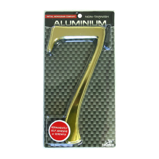 5 1/2" Gold Effect Numeral 7 - Min Order 2