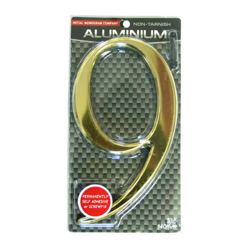 5 1/2" Gold Effect Numeral 9 - Min Order 2