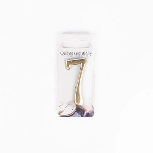 2" Gold Effect Numeral 7 - Pack of 5