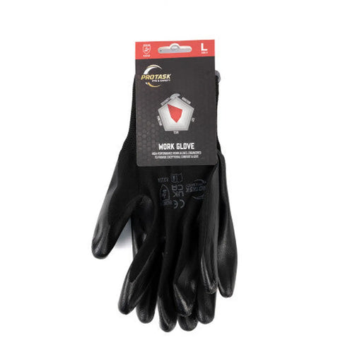 Nitrile Dipped Gloves, Large - Pack of 5