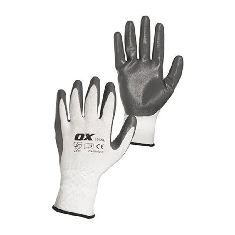 OX NITRILE FLEX GLOVE- SIZE 9 - 1 PAIR - Pack of 5