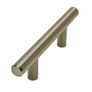 T Bar Brushed Nickel 64mm - Pack of 5