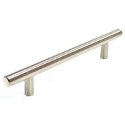 Plain 'T'  Bar Handle, Brushed Nickel, 177mm - Pack of 5