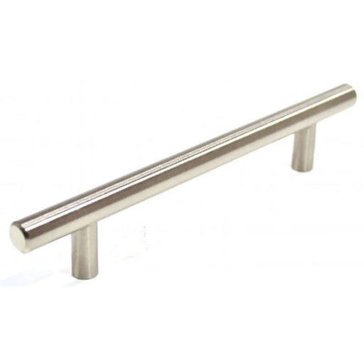 Plain 'T'  Bar Handle, Brushed Nickel, 177mm - Min Order 4
