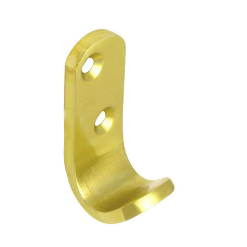 50mm Flat Pattern Robe Hook - Gold Anodised Aluminium - Pack of 25