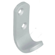 50mm Flat Pattern Robe Hook - Silver Anodised Aluminium - Pack of 25
