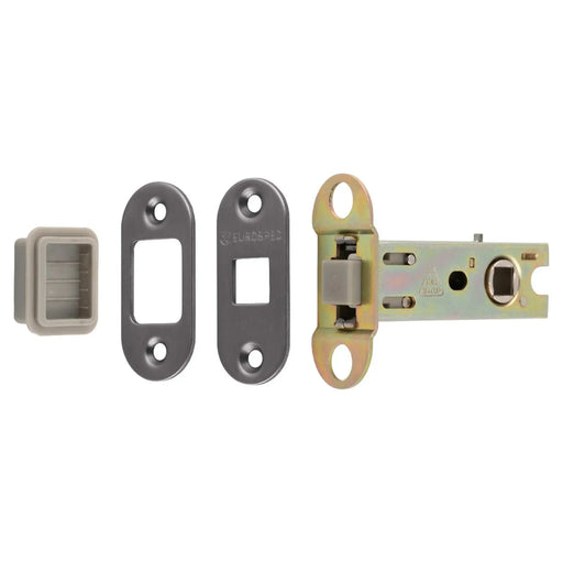 76Mm Tubular Magnetic Catch - 8Mm Follower - Radius - Matt Bronze