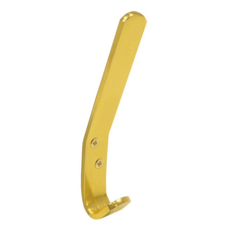 125mm Flat Pattern Hat & Coat Hook - Gold Anodised Aluminium - Pack of 25