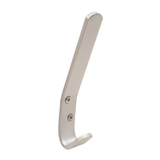 125mm Flat Pattern Hat & Coat Hook - Silver Anodised Aluminium - Pack of 25