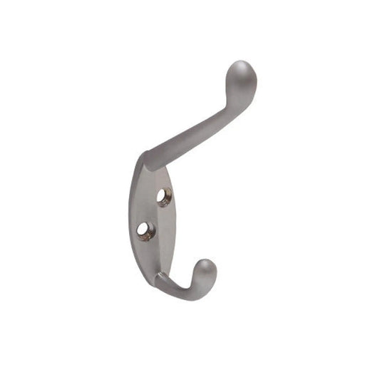 105mm Die Cast Hat & Coat Hook - Satin Chrome - Pack of 20
