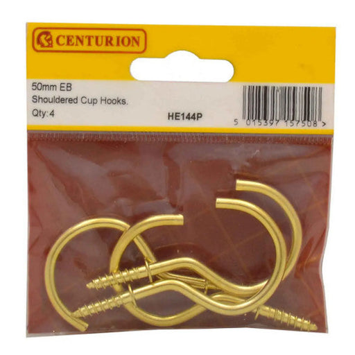 50mm EB Shouldered Cup Hooks (Pack of 4) - Pack of 5