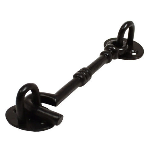 Cast Cabin Hook, Black, 150mm - Pack of 10