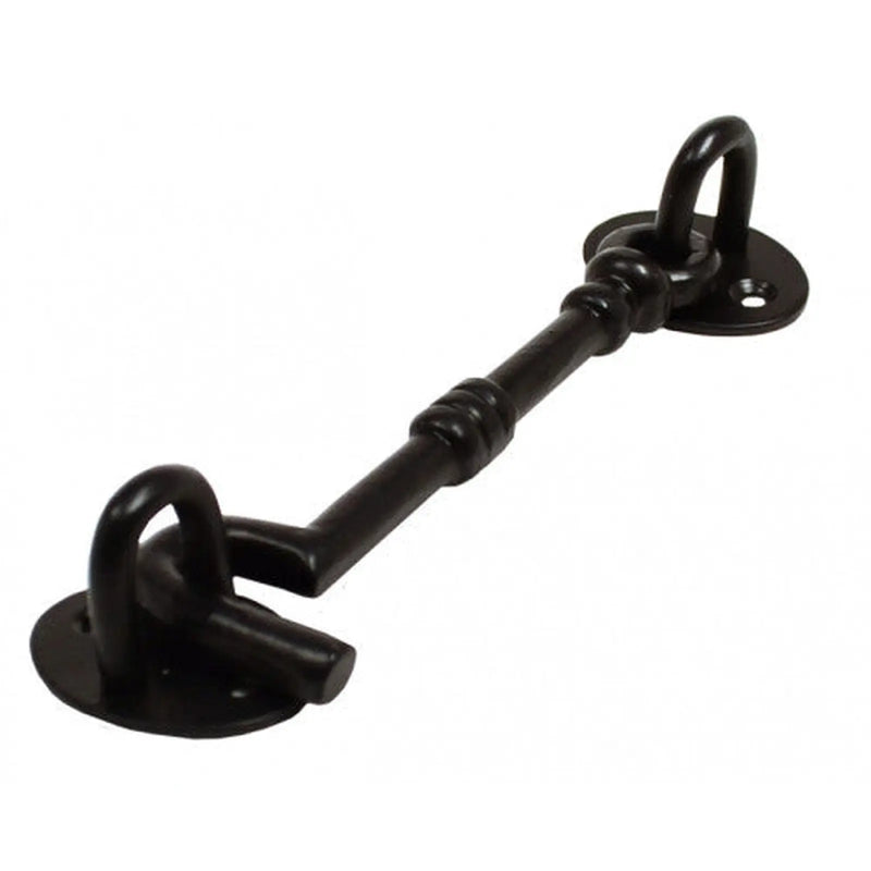 Cast Cabin Hook, Black, 200mm - Pack of 10