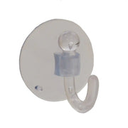 40mm Clear Plastic Suction Hook - Pack of 50