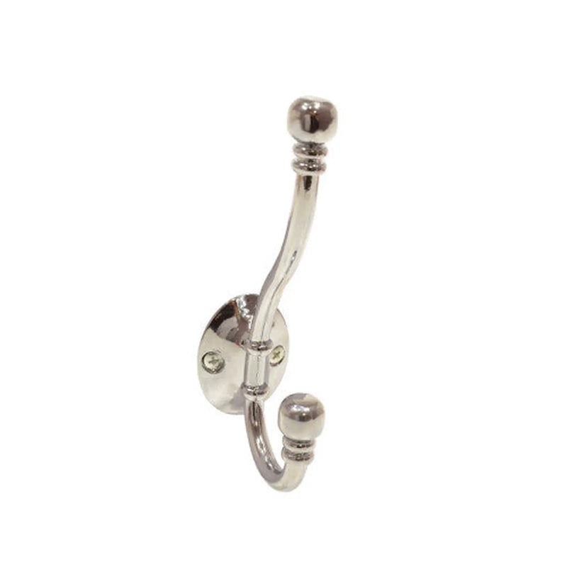 130mm Premium Ball End Hat & Coat Hook - Chrome Plated - Pack Qty 1 - Pack of 10
