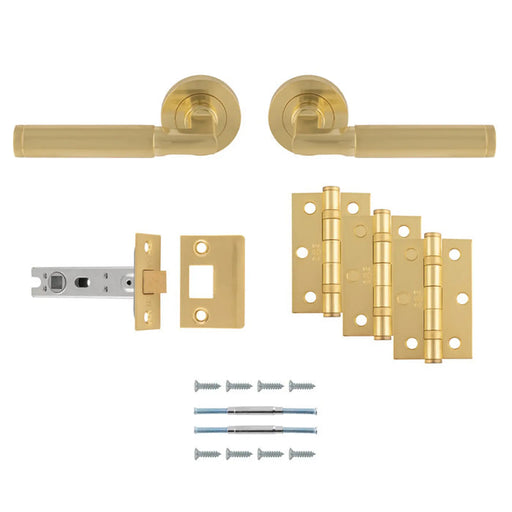 Belas Latch Pack - Ultimate Door Pack - Satin Brass
