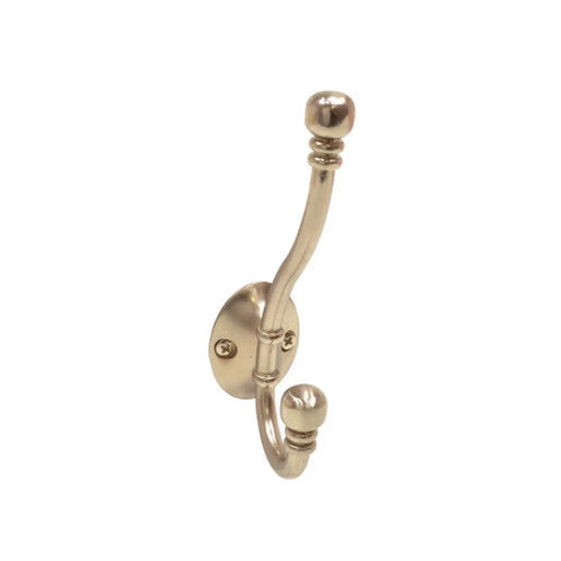 130mm Premium Ball End Hat & Coat Hook - Brushed Nickel - Pack of 10
