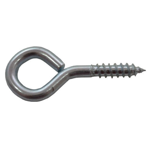 Steel Screw Eyes - Zinc Plated - 40mm x 3.6mm - Pack of 100