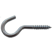 Screw Hooks - Zinc Plated - 60mm x 10mm - Pack of 100