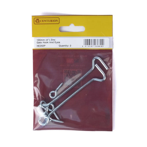 100mm (4") ZP Gate Hook & Eyes (Pack of 2) - Pack of 5