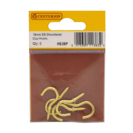 19mm EB Shouldered Cup Hooks (Pack of 5)
