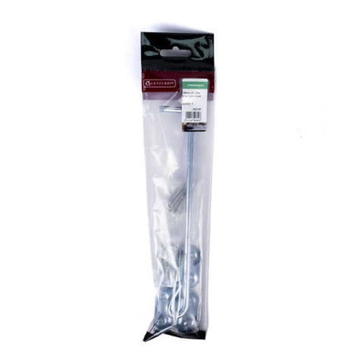 Wire Cabin Hooks, Zinc Plated, 200mm - Pack of 3