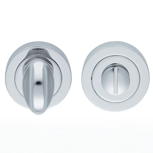 Turn & Release On Concealed Fix Round Rose (4.9 X 67Mm Spindle) - Polished Chrome 51MM