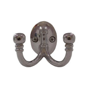 Premium Ball End Double Robe Hook - Chrome Plated - Pack of 10