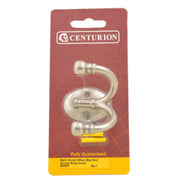 Premium Ball End Double Robe Hook - Satin Nickel - Pack Qty 1 - Pack of 5