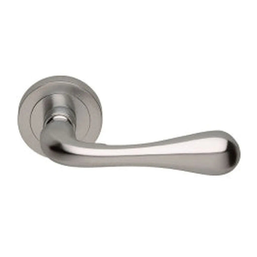 Astro Lever On Concealed Fix Round Rose Csa (Satin Chrome) - Satin Chrome 51MM