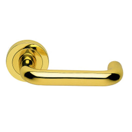 Studio H Lever Concealed Fix Round Rose (Iris) Otl (Polished Brass) - Polished Brass 51MM