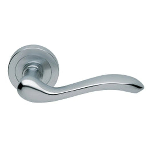 Apollo Lever On Concealed Fix Round Rose (Erica) Csa (Satin Chrome) - Satin Chrome 51MM
